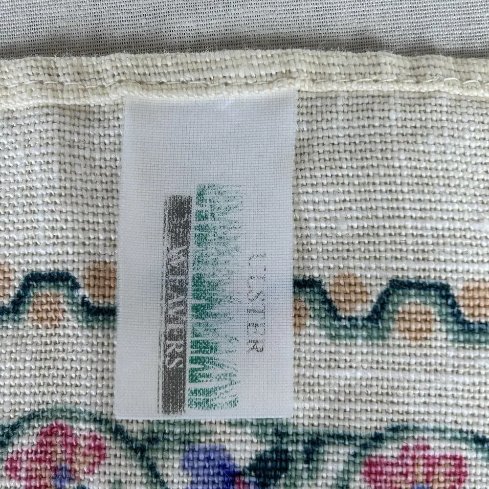 VTG Irish Linen tea towel Sampler 1993 Ulster printed calendar made in Ireland